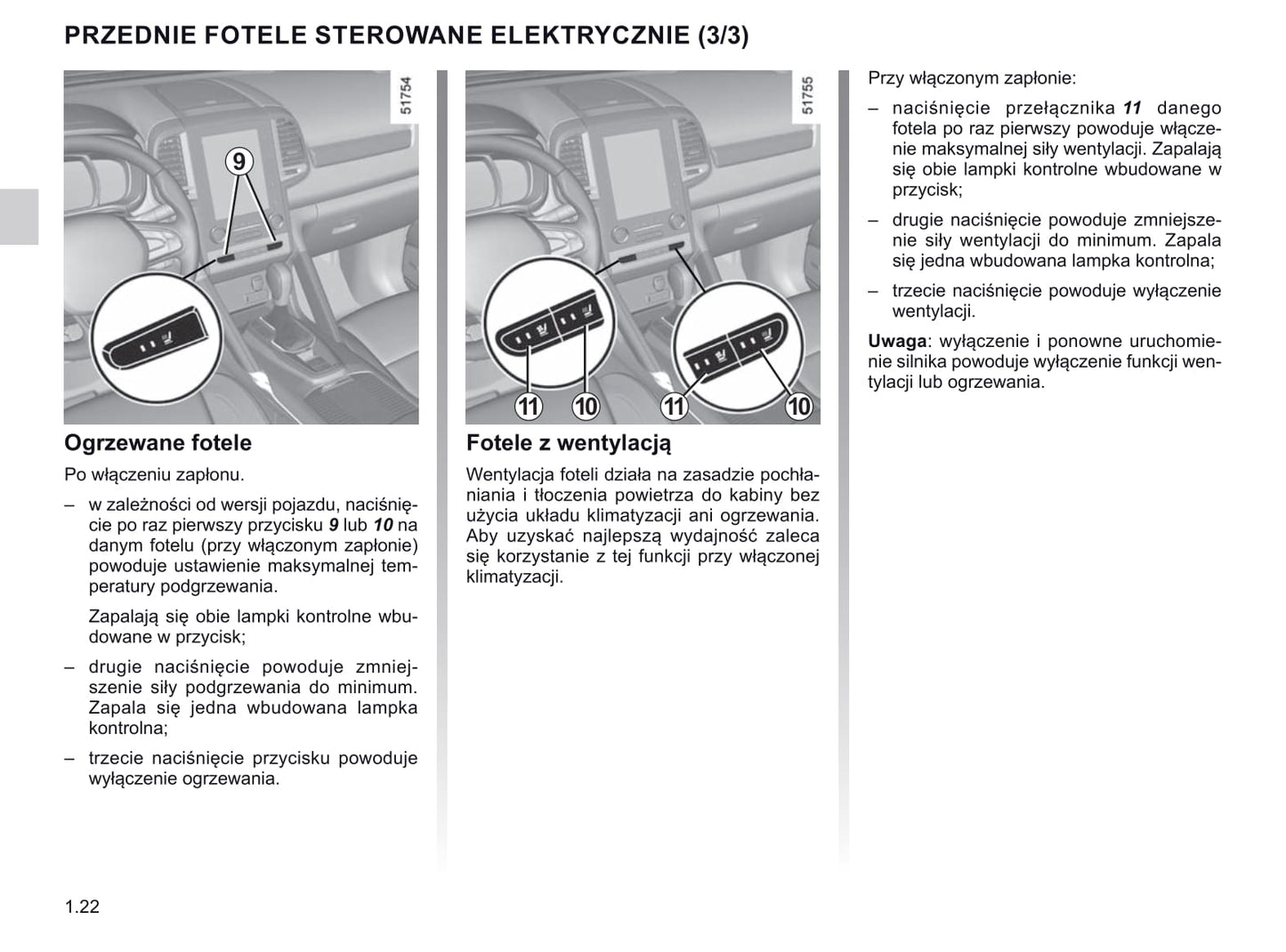 2019-2020 Renault Koleos Owner's Manual | Polish