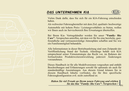 2010-2011 Kia Cee'd Owner's Manual | German