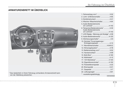 2010-2011 Kia Cee'd Owner's Manual | German