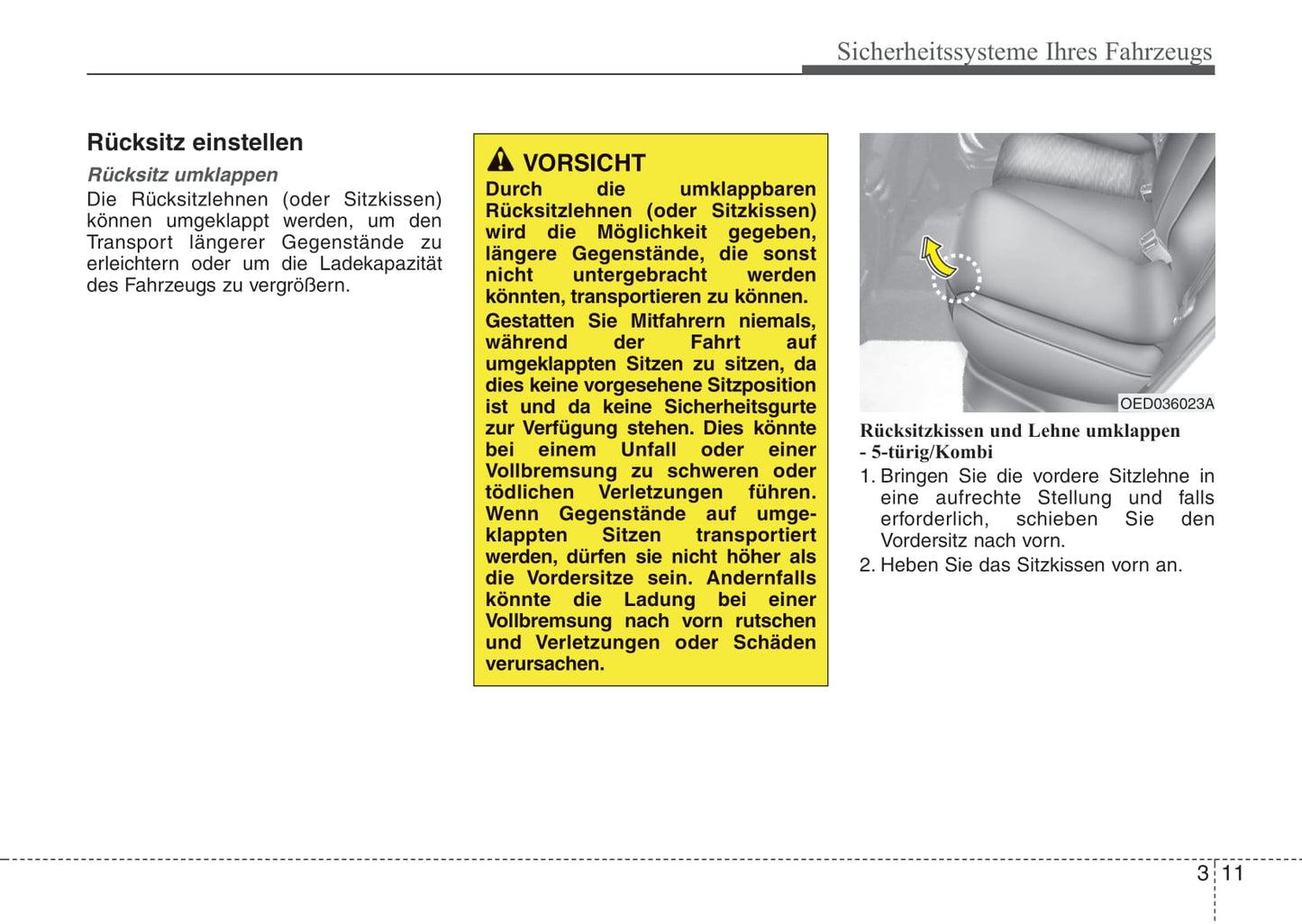 2010-2011 Kia Cee'd Owner's Manual | German