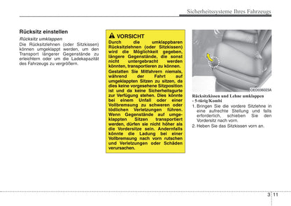 2010-2011 Kia Cee'd Owner's Manual | German