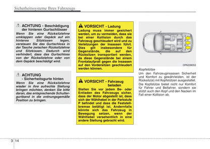 2010-2011 Kia Cee'd Owner's Manual | German