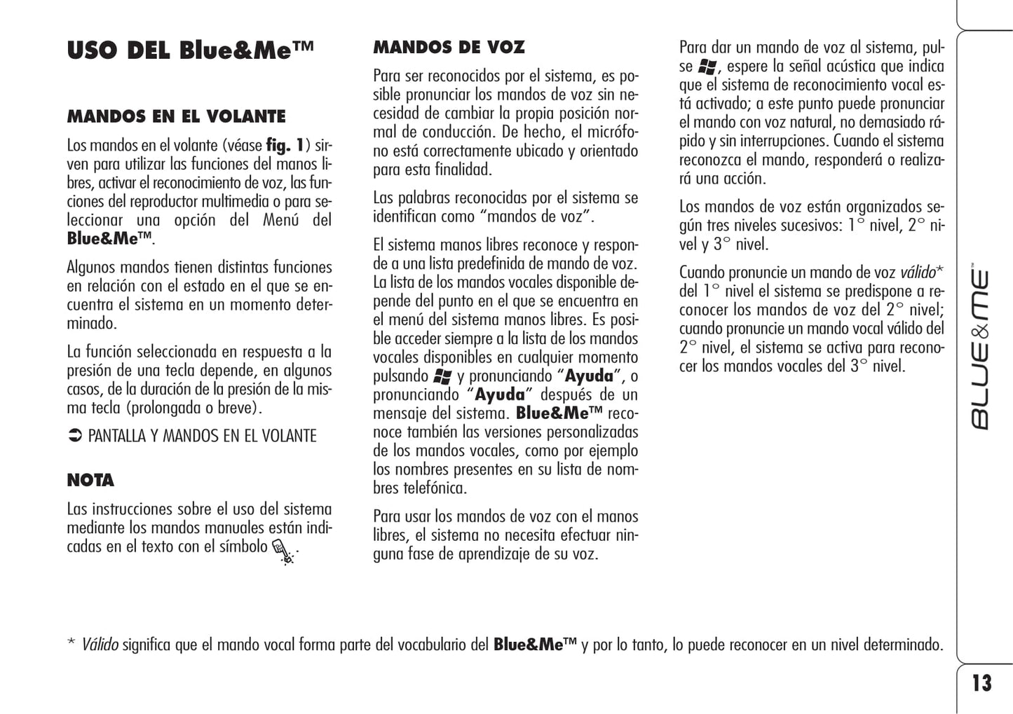 Alfa Romeo Blue&Me Instrucciones 2008 - 2011