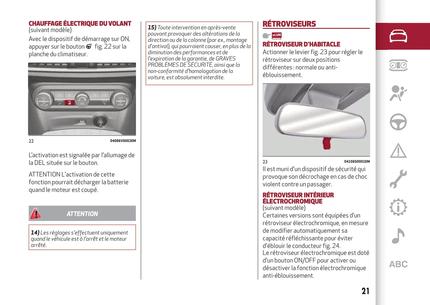 2017-2020 Alfa Romeo Stelvio Bedienungsanleitung | Französisch