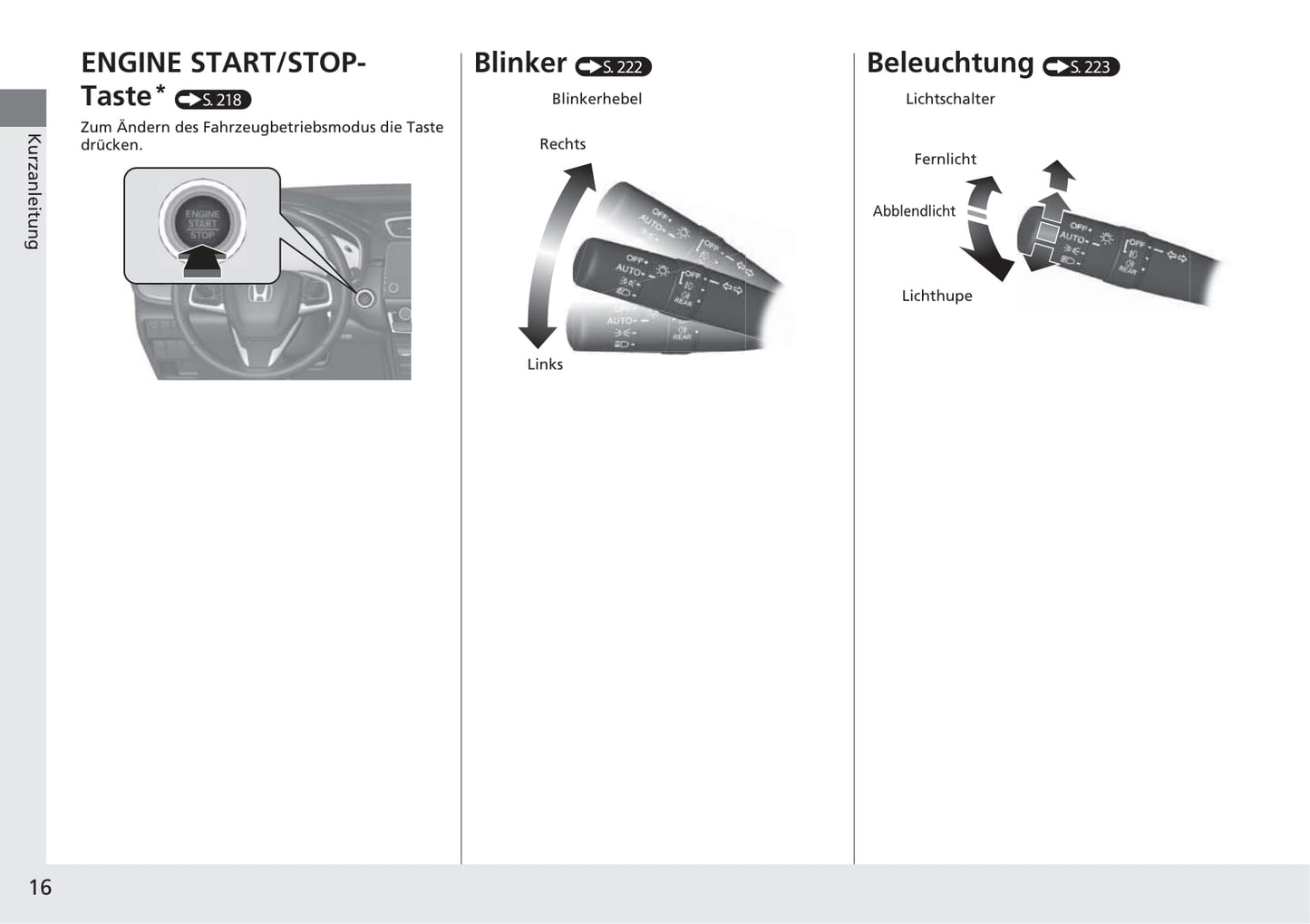 2018-2019 Honda CR-V Owner's Manual | German