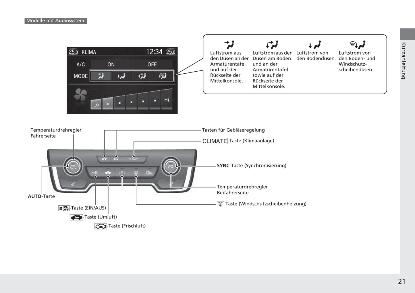 2018-2019 Honda CR-V Owner's Manual | German