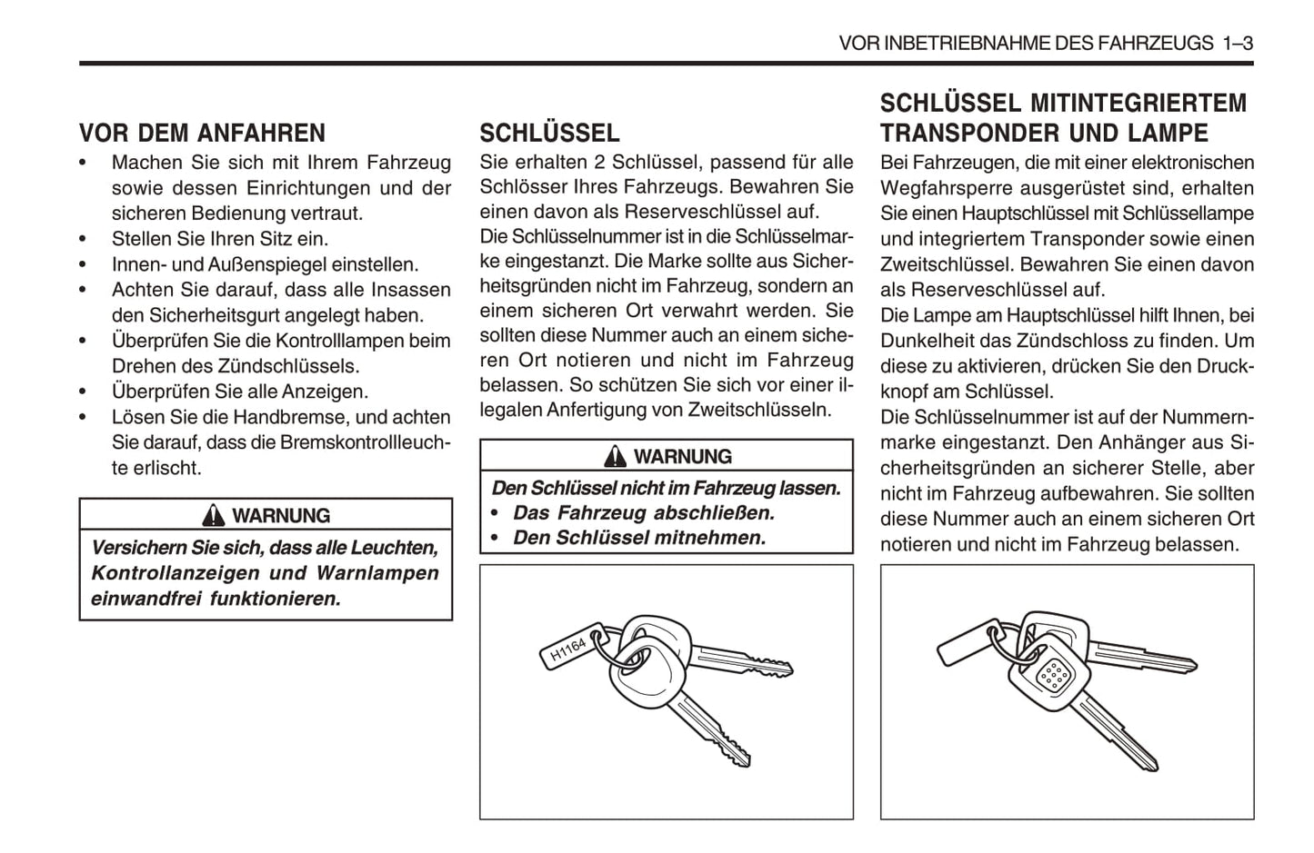 1998-2005 SsangYong Musso Bedienungsanleitung | Deutsch