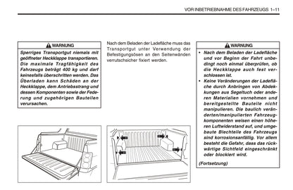 1998-2005 SsangYong Musso Bedienungsanleitung | Deutsch