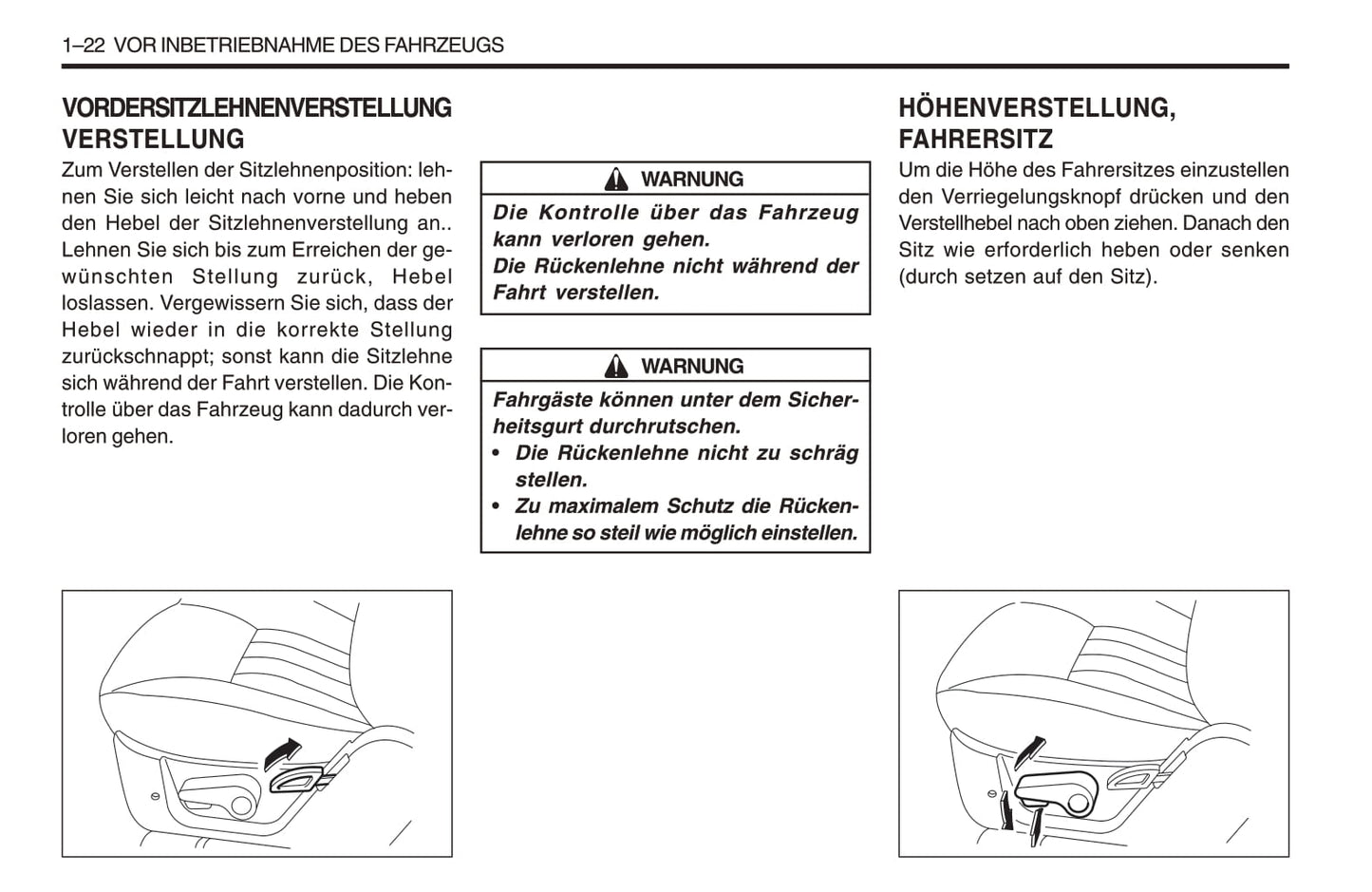 1998-2005 SsangYong Musso Bedienungsanleitung | Deutsch