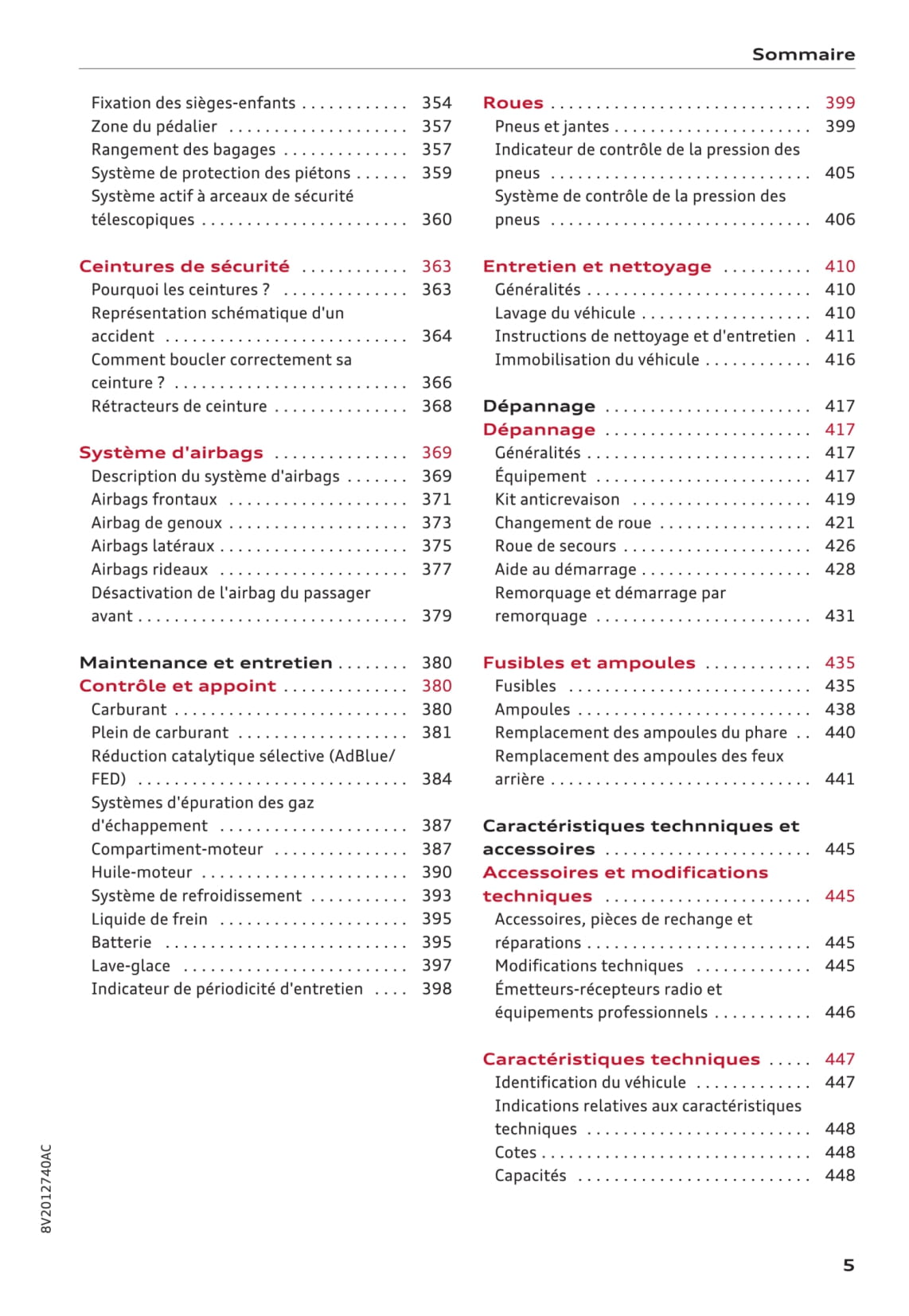 2016-2017 Audi A3 Manuel du propriétaire | Français