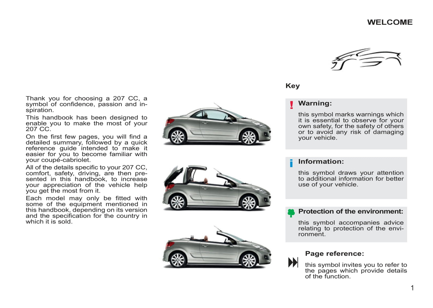 2011-2014 Peugeot 207 CC Gebruikershandleiding | Duits