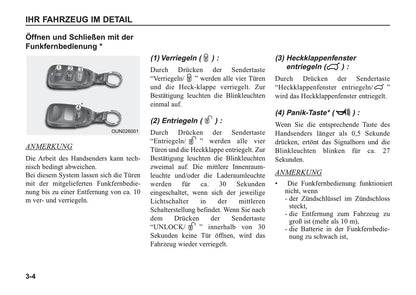 2005-2006 Kia Sorento Owner's Manual | German