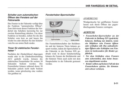 2005-2006 Kia Sorento Owner's Manual | German