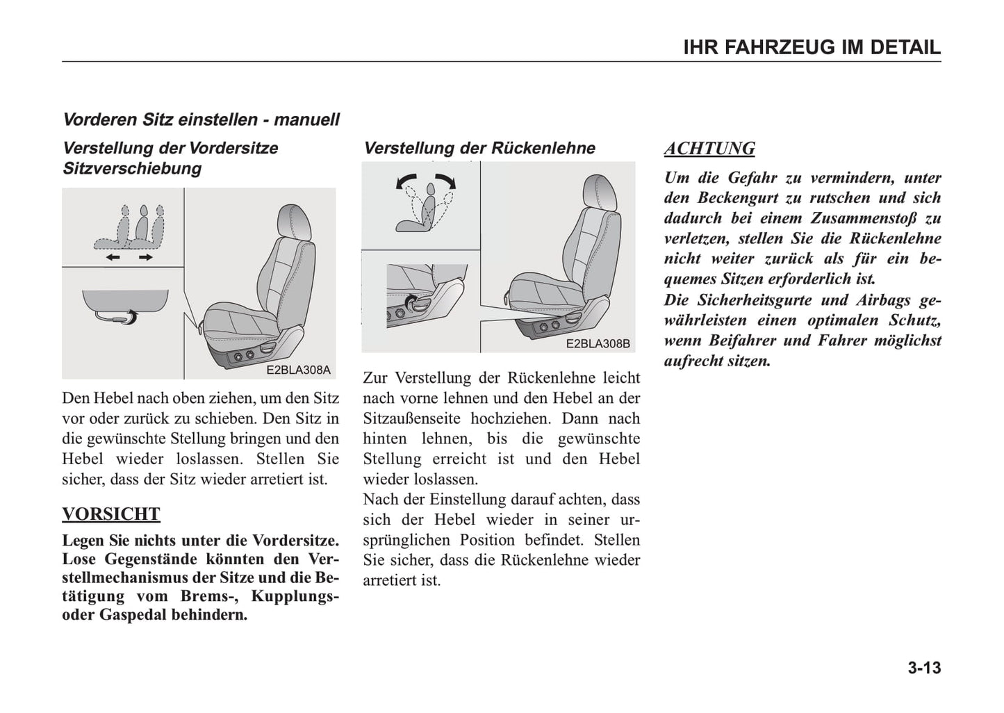 2005-2006 Kia Sorento Owner's Manual | German