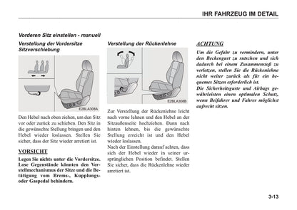 2005-2006 Kia Sorento Owner's Manual | German