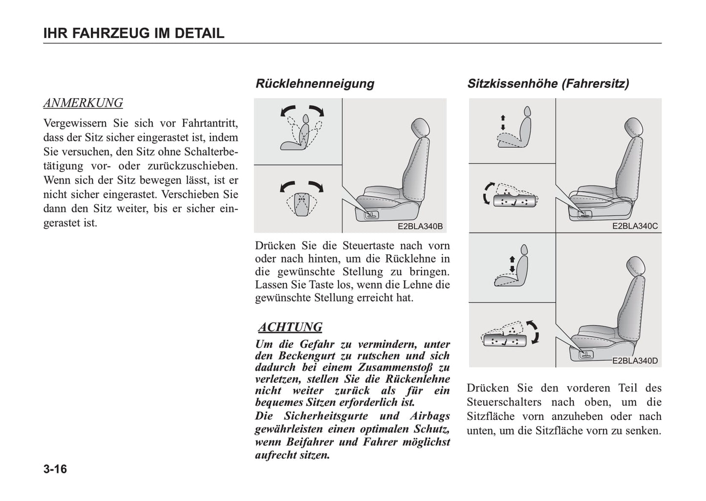 2005-2006 Kia Sorento Owner's Manual | German