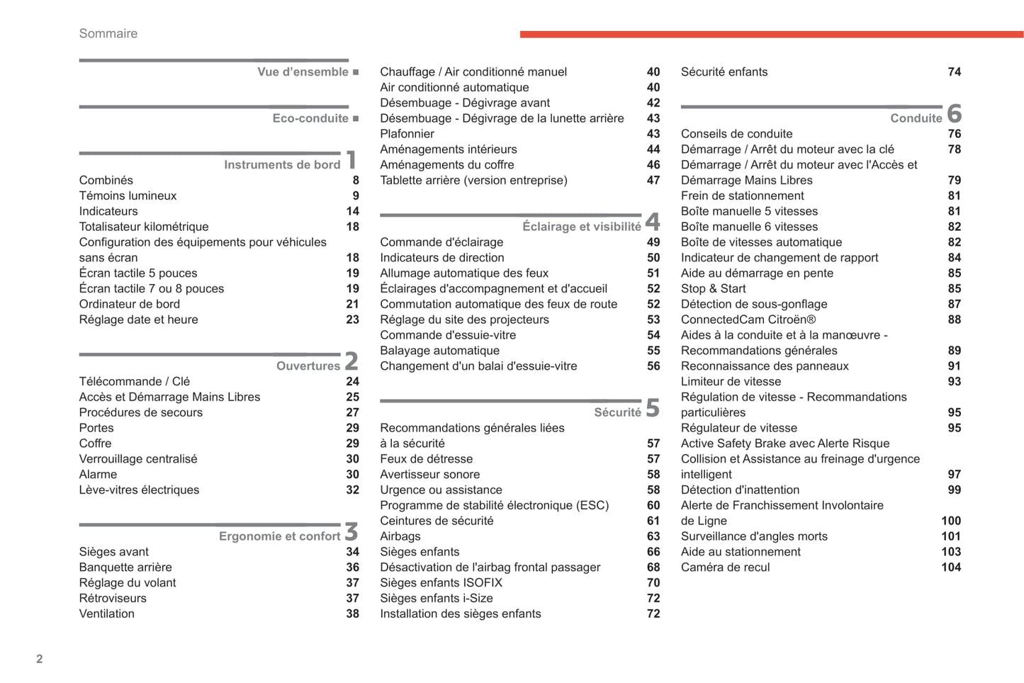 2020-2022 Citroën C3 Owner's Manual | French