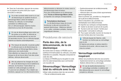 2020-2022 Citroën C3 Owner's Manual | French