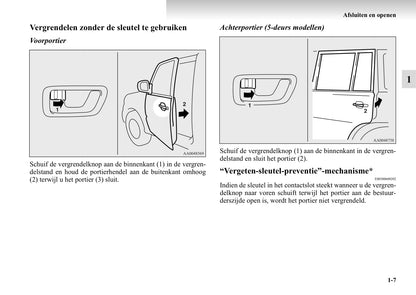 1999-2006 Mitsubishi Pajero Manuel du propriétaire | Néerlandais