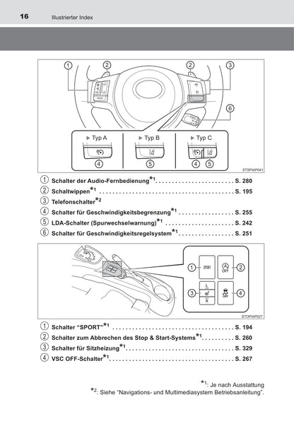 2016-2017 Toyota Yaris Owner's Manual | German