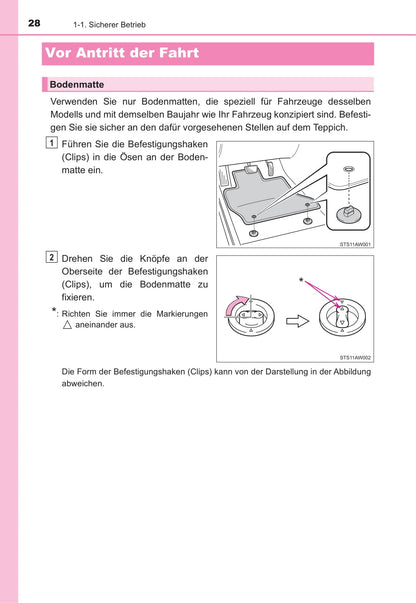 2016-2017 Toyota Yaris Owner's Manual | German