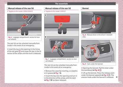 2016-2017 Seat Leon Owner's Manual | English