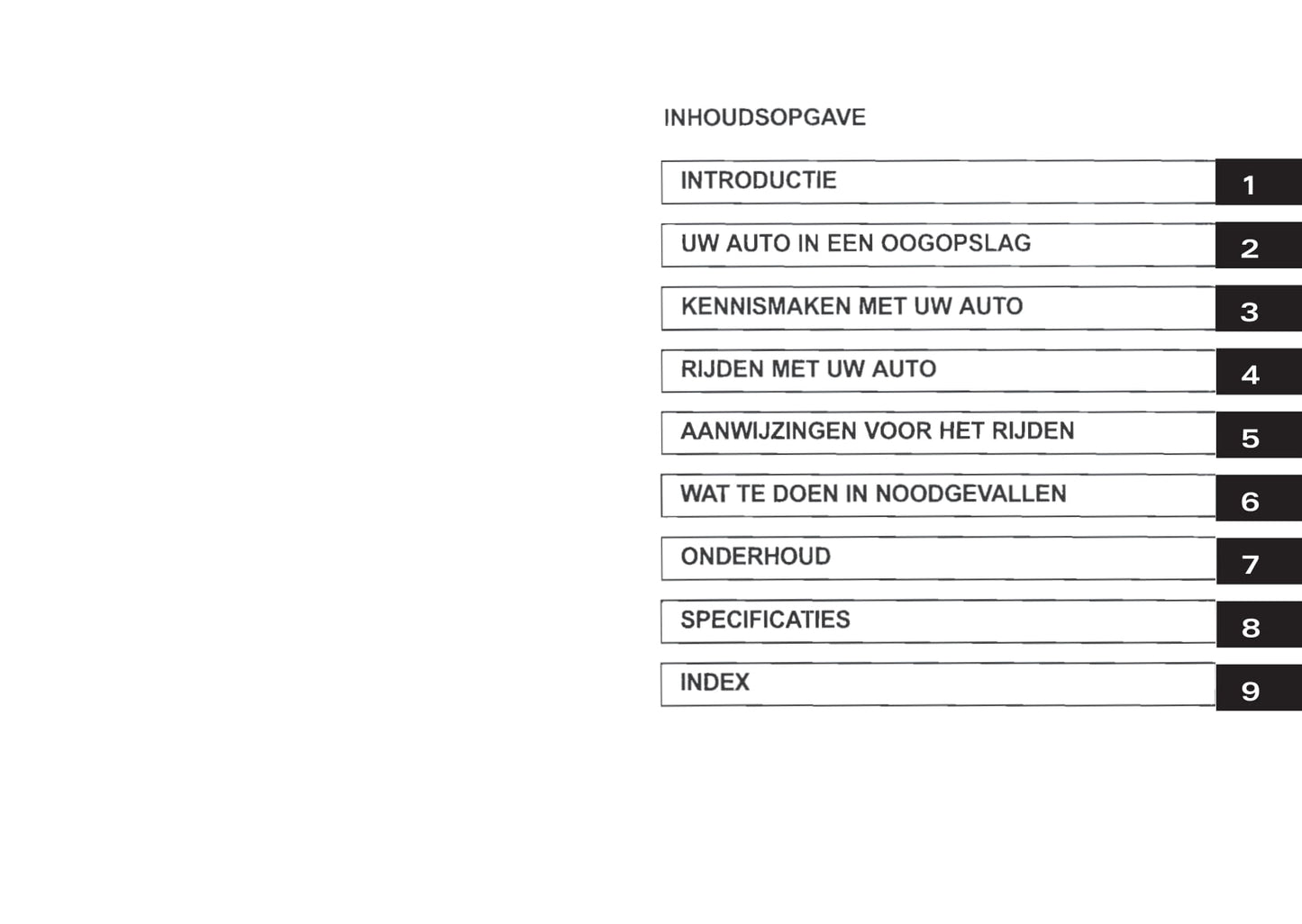 2002-2003 Kia Rio Bedienungsanleitung | Niederländisch