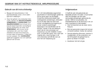 2002-2003 Kia Rio Bedienungsanleitung | Niederländisch