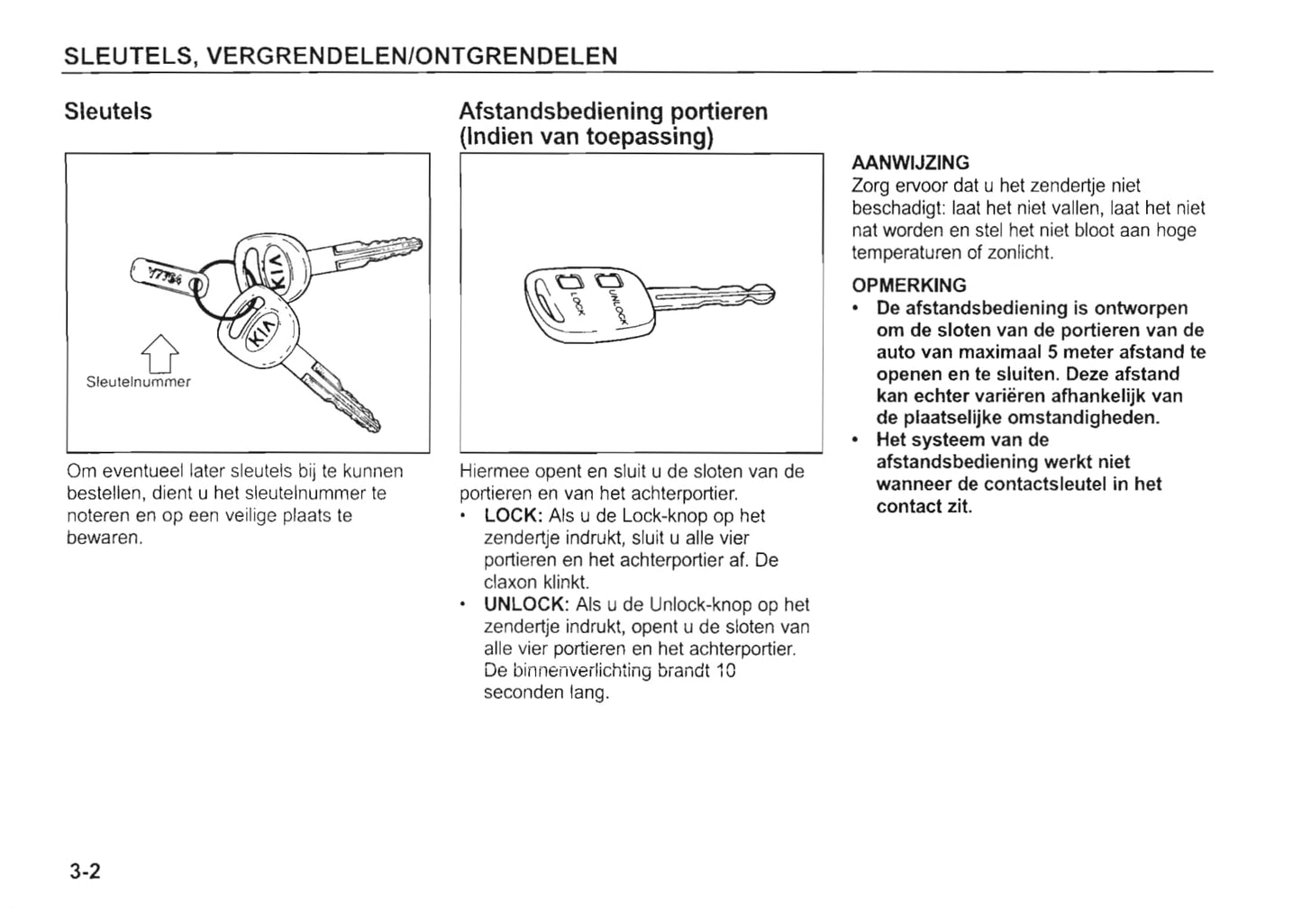 2002-2003 Kia Rio Bedienungsanleitung | Niederländisch