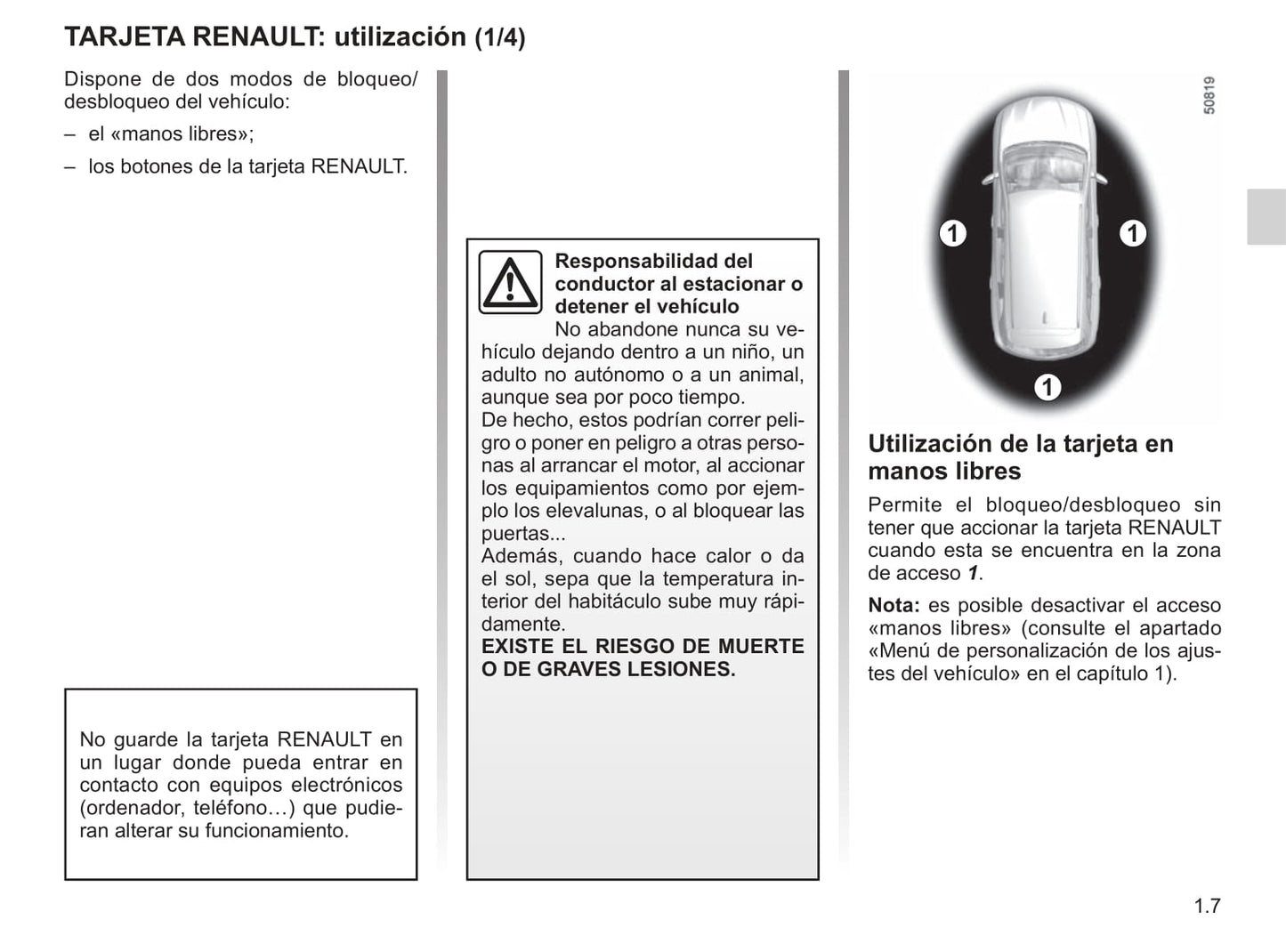 2019-2020 Renault Koleos Owner's Manual | Spanish