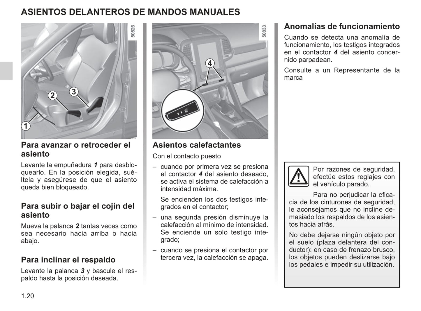 2019-2020 Renault Koleos Owner's Manual | Spanish