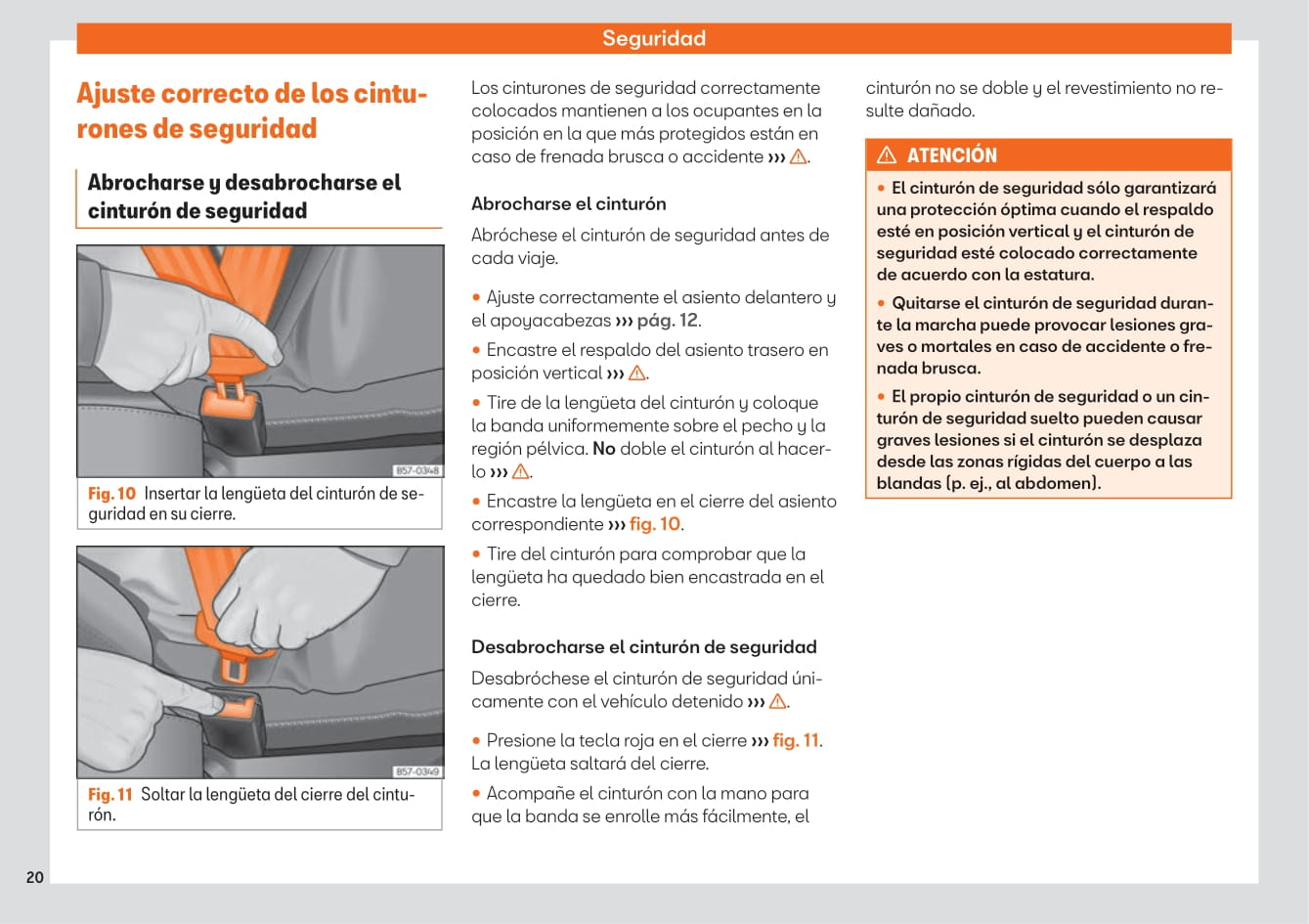 2019-2020 Seat Ateca Owner's Manual | Spanish