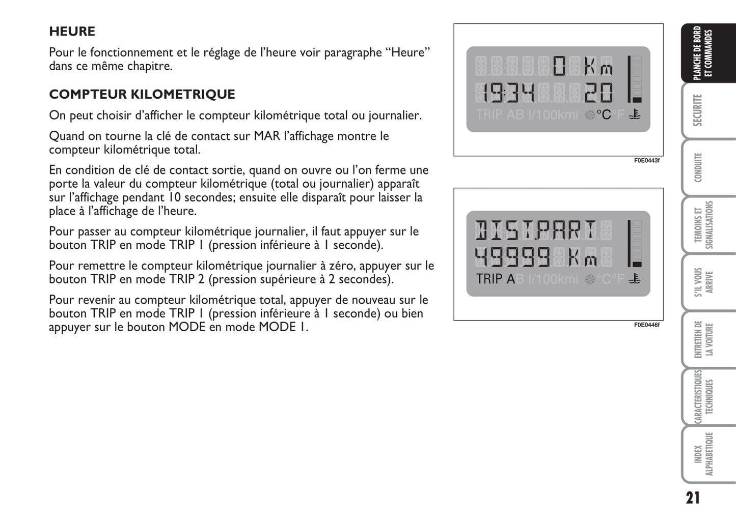 2007-2008 Fiat Multipla Owner's Manual | French