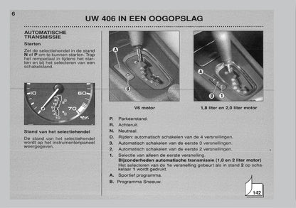 1999-2001 Peugeot 406 Gebruikershandleiding | Nederlands