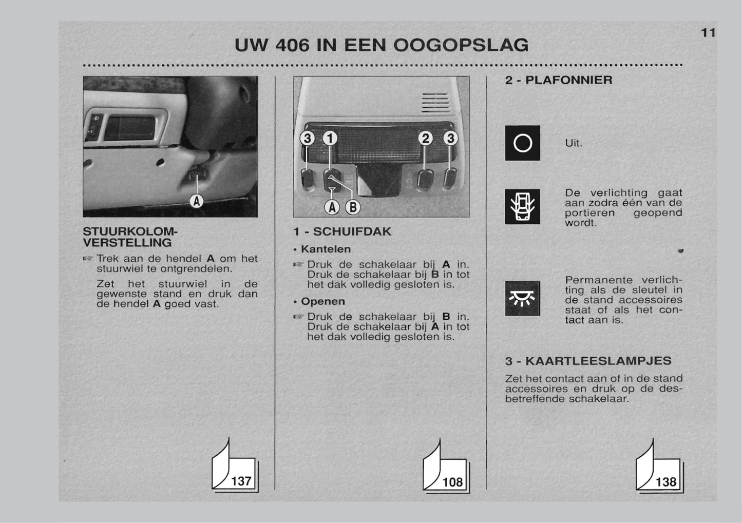 1999-2001 Peugeot 406 Gebruikershandleiding | Nederlands