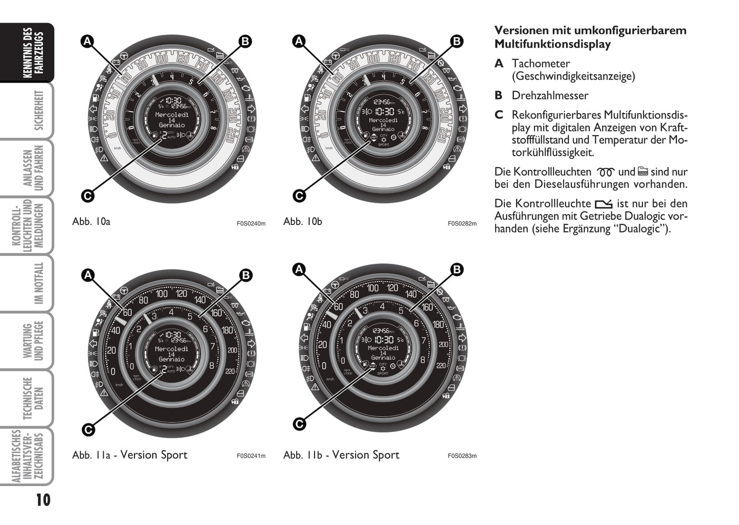 2009-2010 Fiat 500 Gebruikershandleiding | Duits