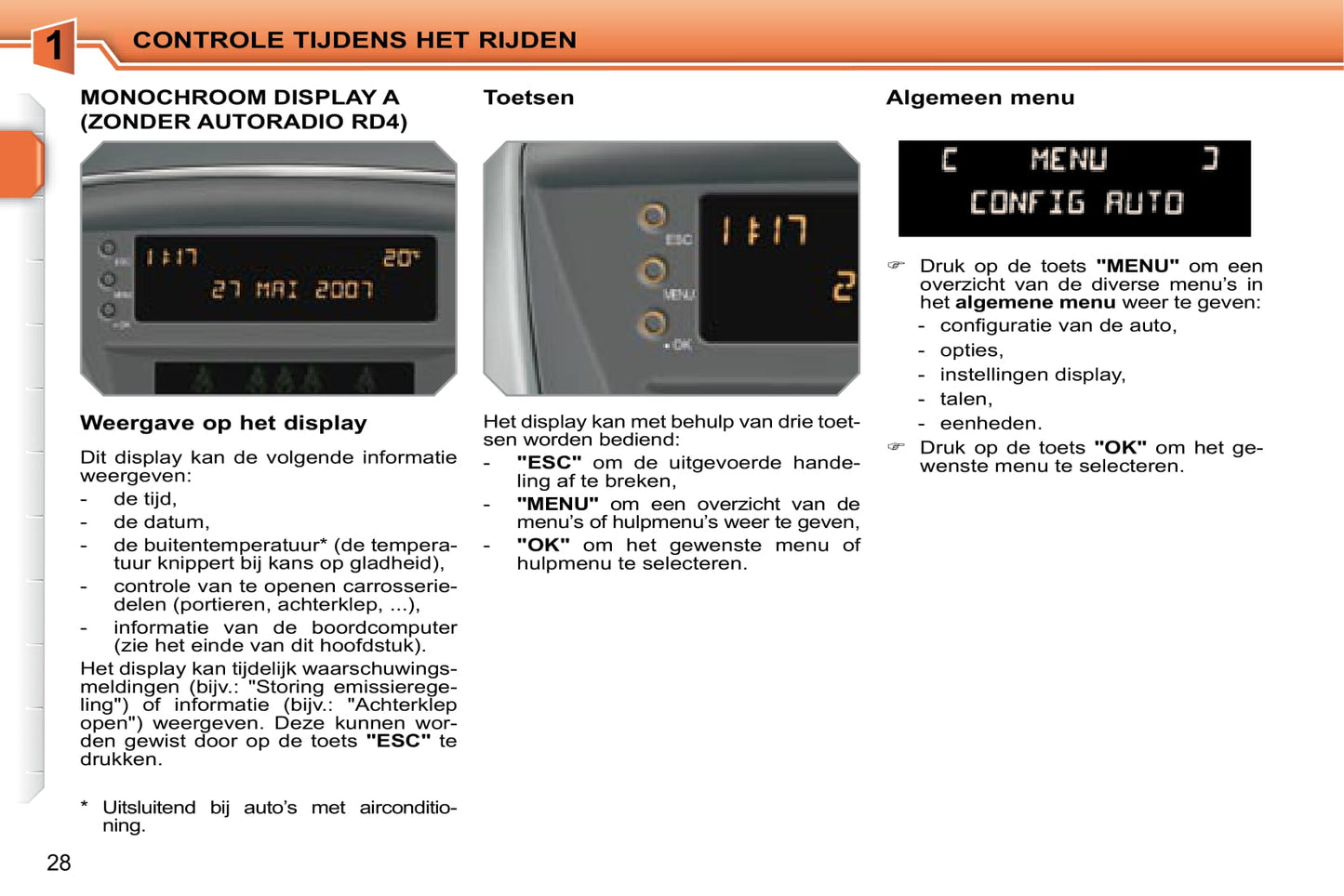 2007-2009 Peugeot 207 CC Gebruikershandleiding | Nederlands