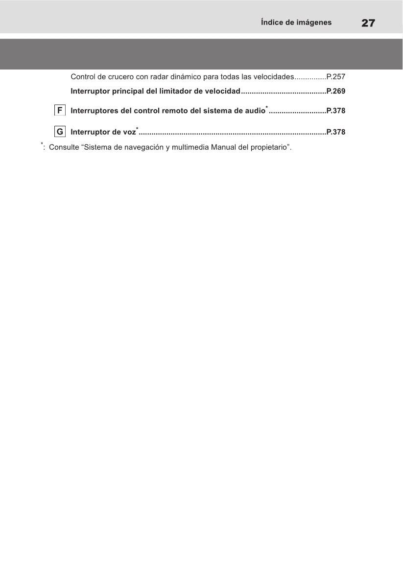 2021-2022 Toyota Yaris Cross Hybrid Owner's Manual | Spanish