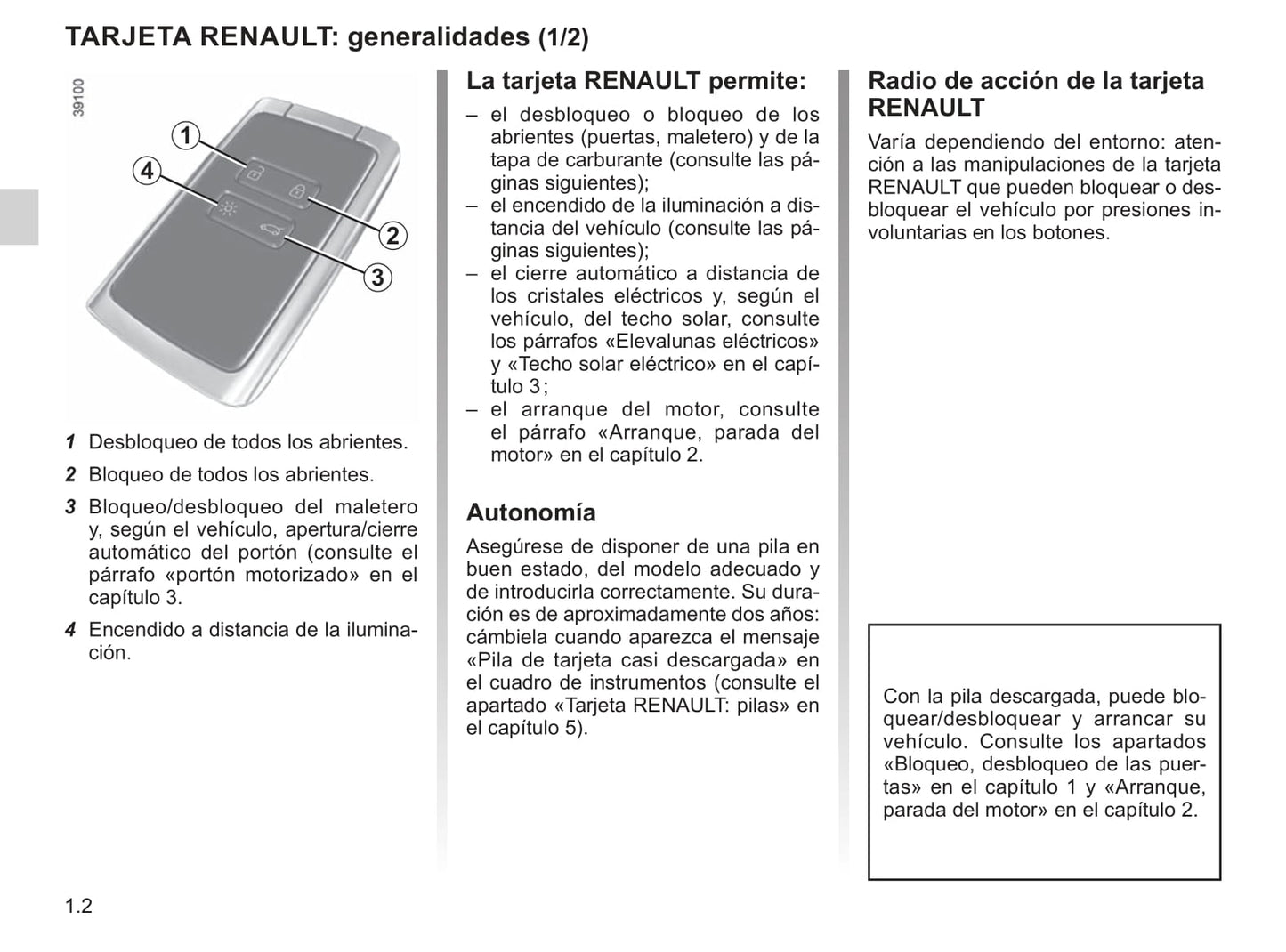 2018-2019 Renault Espace Gebruikershandleiding | Spaans