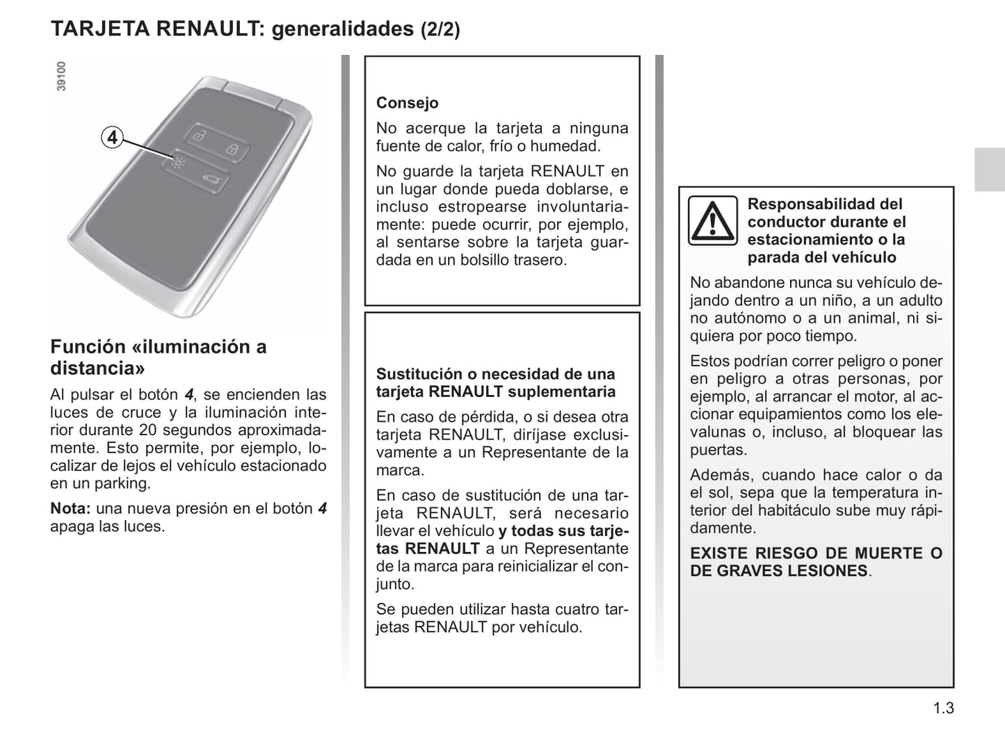 2018-2019 Renault Espace Gebruikershandleiding | Spaans