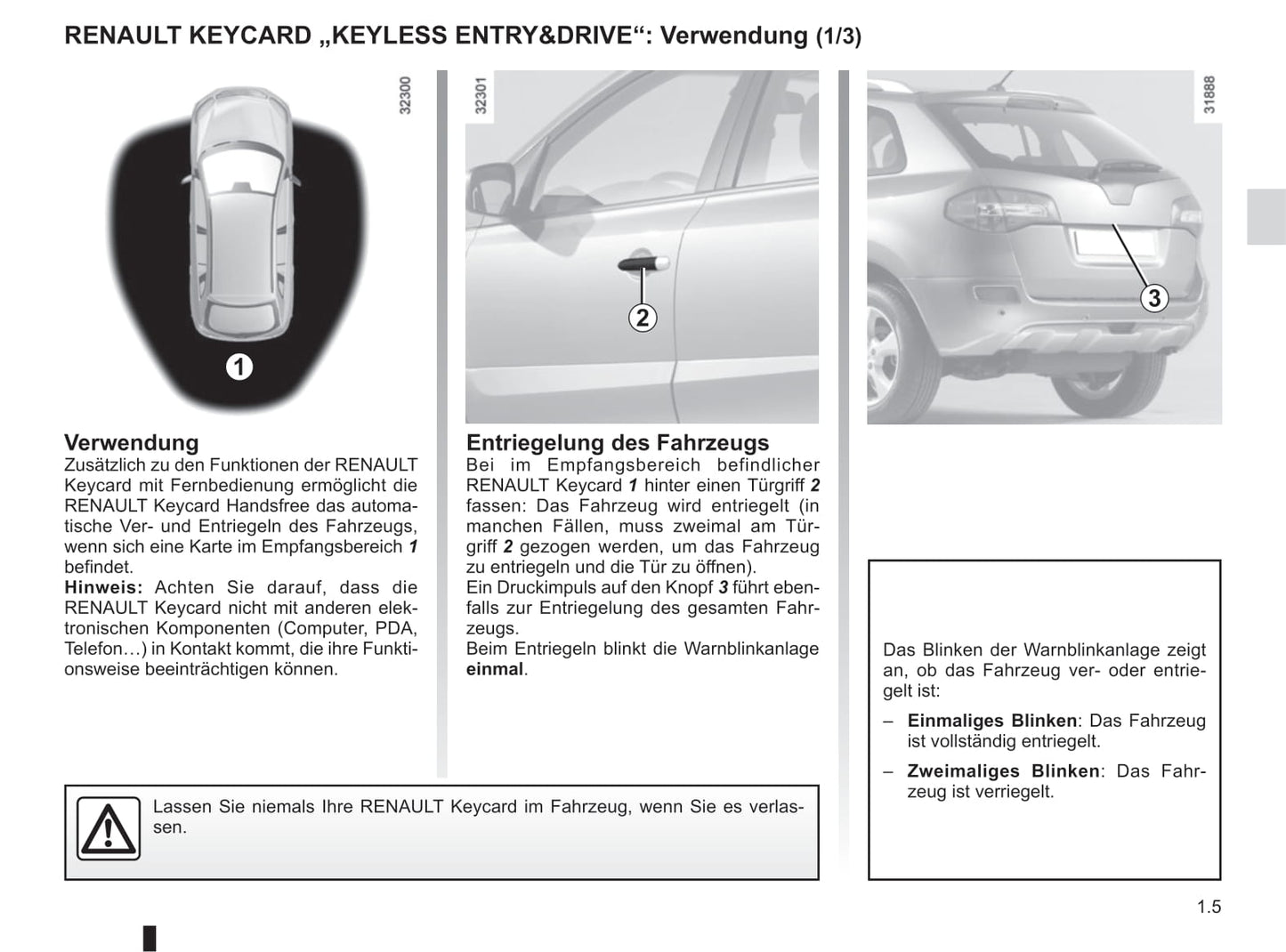 2014-2015 Renault Koleos Bedienungsanleitung | Deutsch