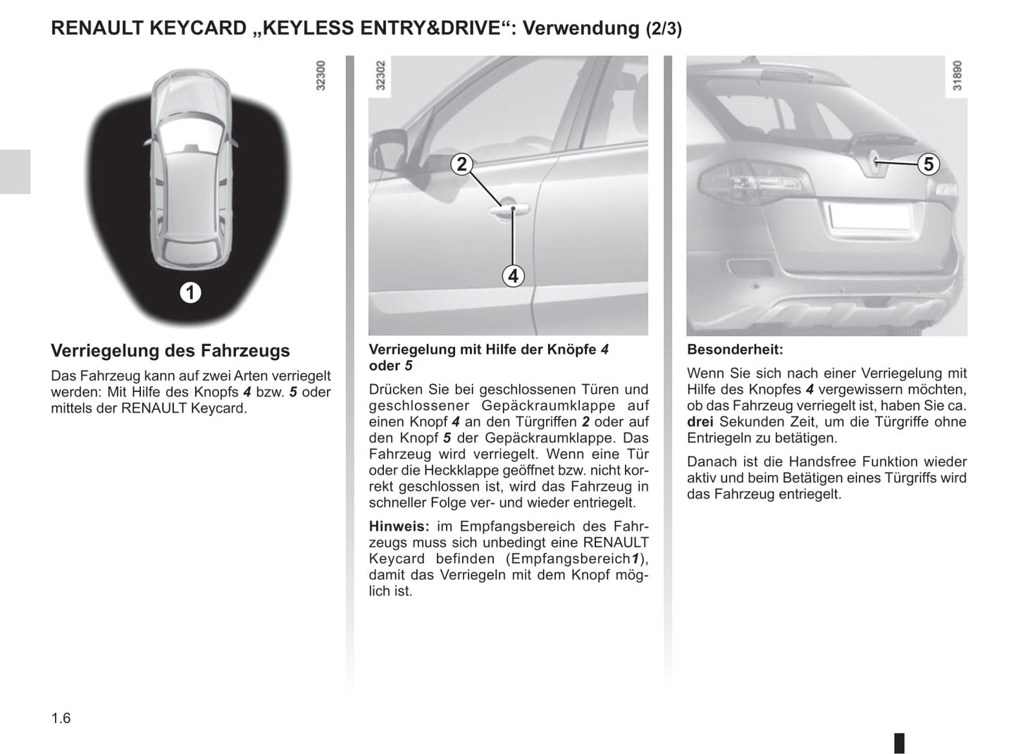 2014-2015 Renault Koleos Bedienungsanleitung | Deutsch