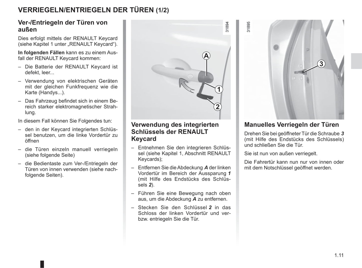 2014-2015 Renault Koleos Bedienungsanleitung | Deutsch