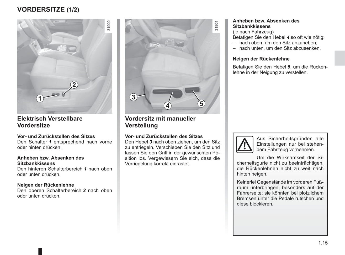 2014-2015 Renault Koleos Bedienungsanleitung | Deutsch