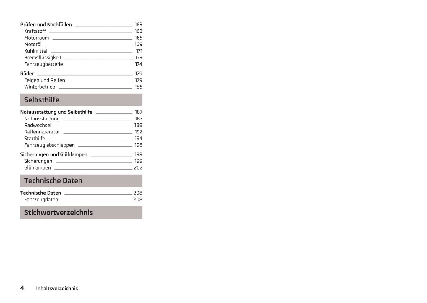 2013-2014 Skoda Fabia Owner's Manual | German