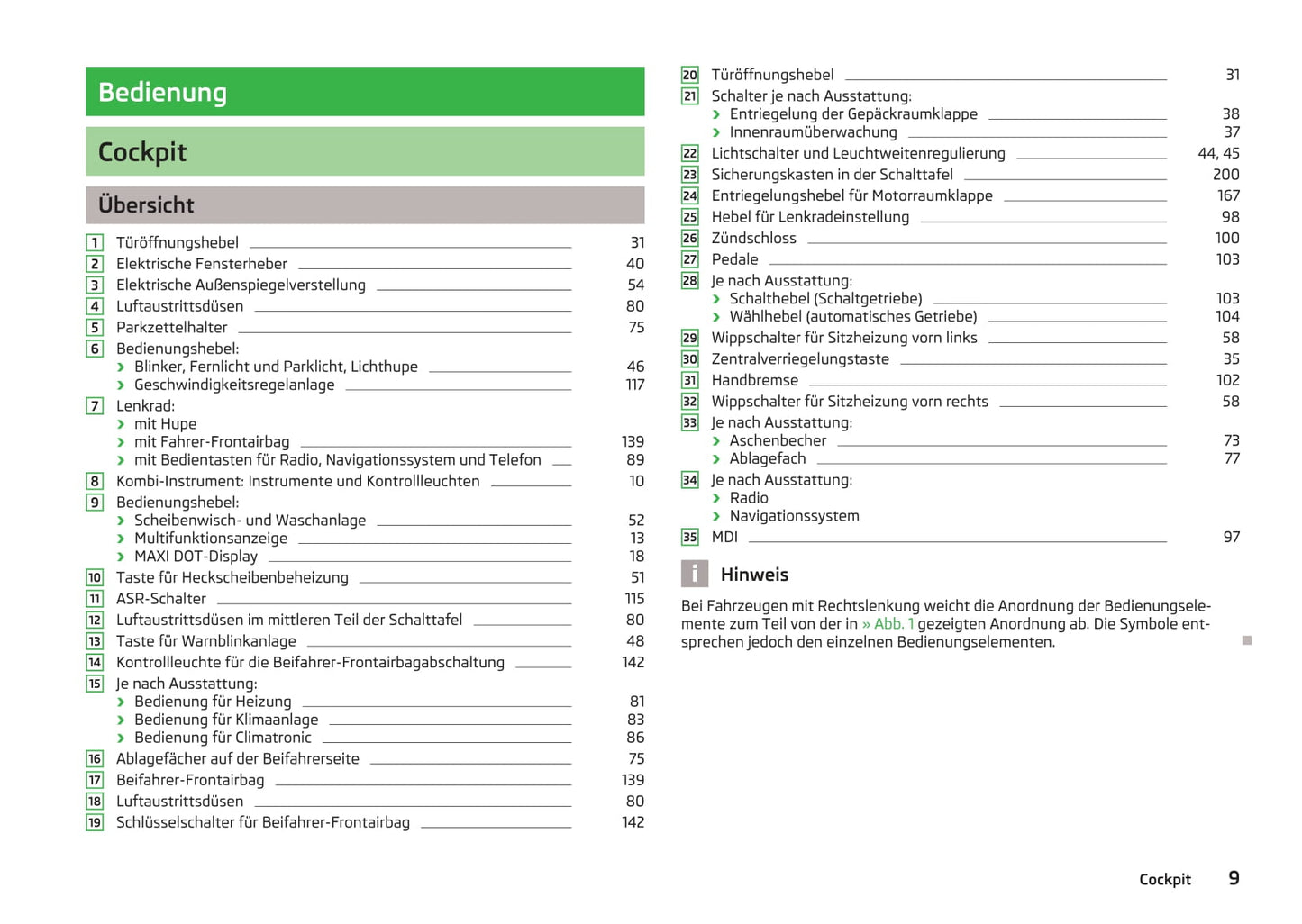 2013-2014 Skoda Fabia Owner's Manual | German