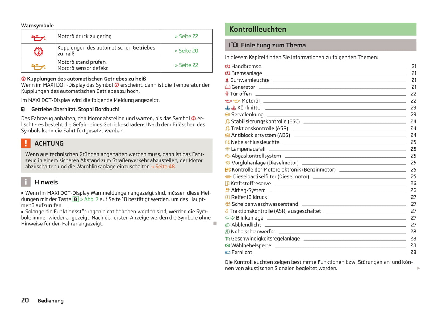 2013-2014 Skoda Fabia Owner's Manual | German