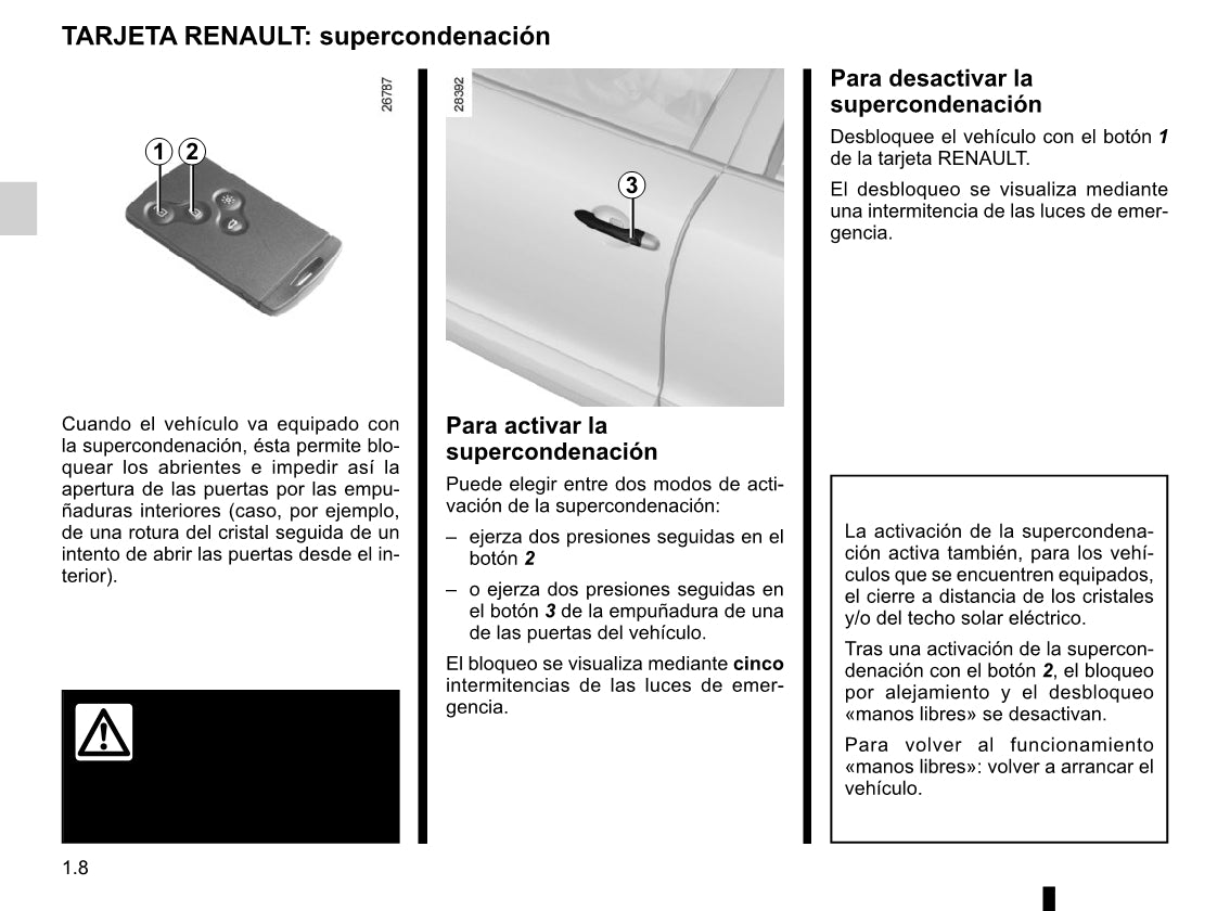 2015-2016 Renault Mégane Owner's Manual | Spanish