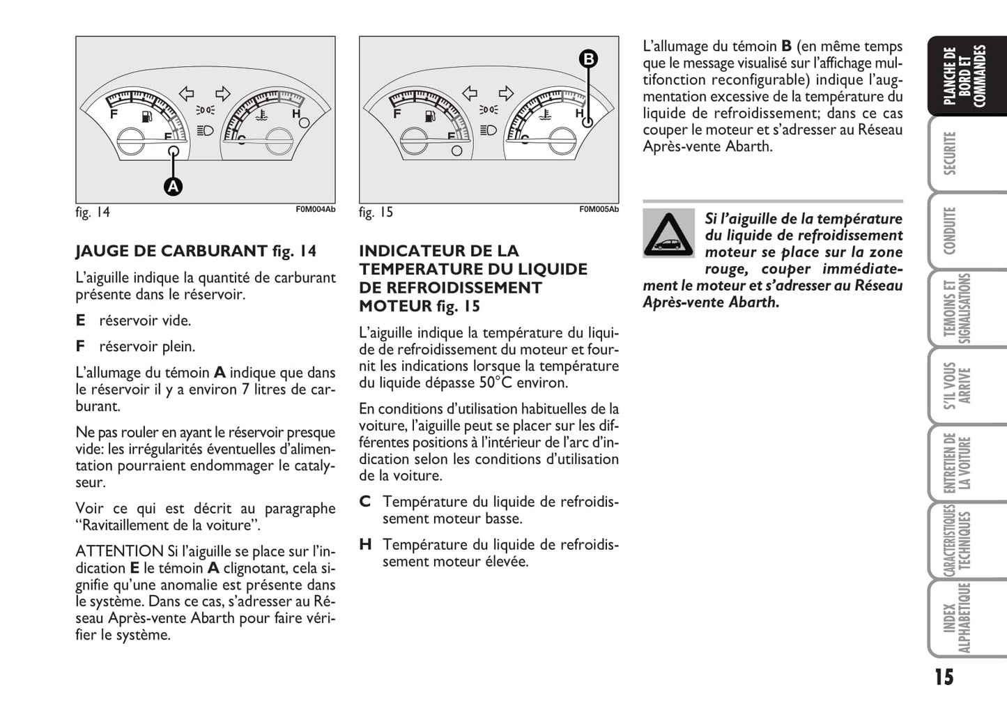 2008-2010 Abarth Grande Punto Manuel du propriétaire | Français