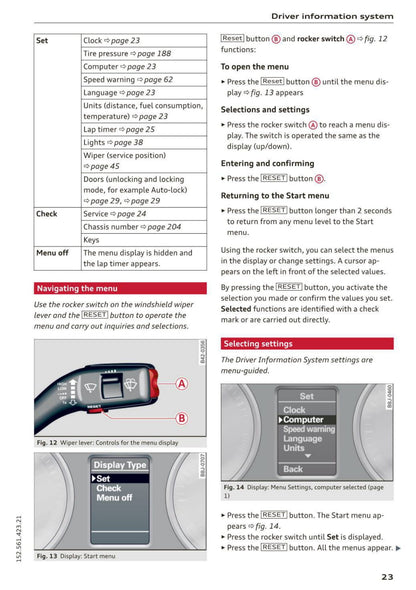 2012-2015 Audi R8 Manuel du propriétaire | Anglais